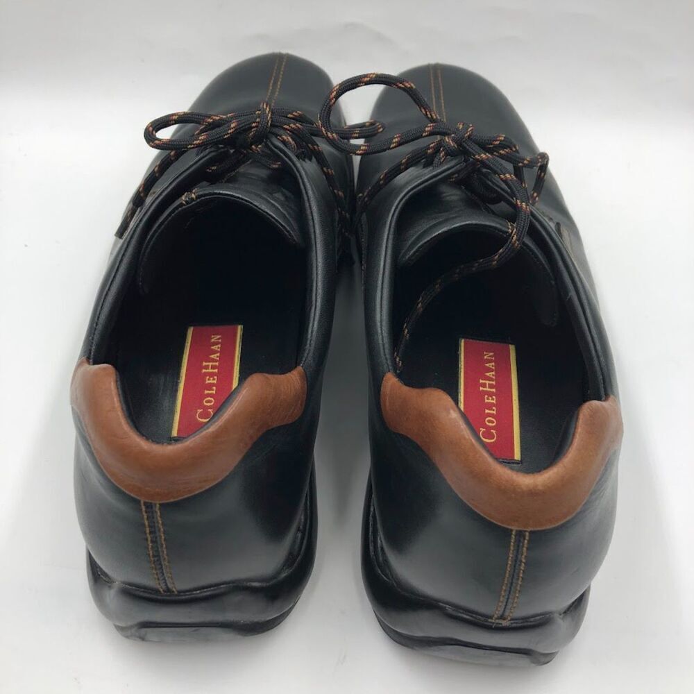 Cole Haan Men's Black Square Toe Lace Up Business Casual Comfort Size 9.5M - Picture 13 of 14